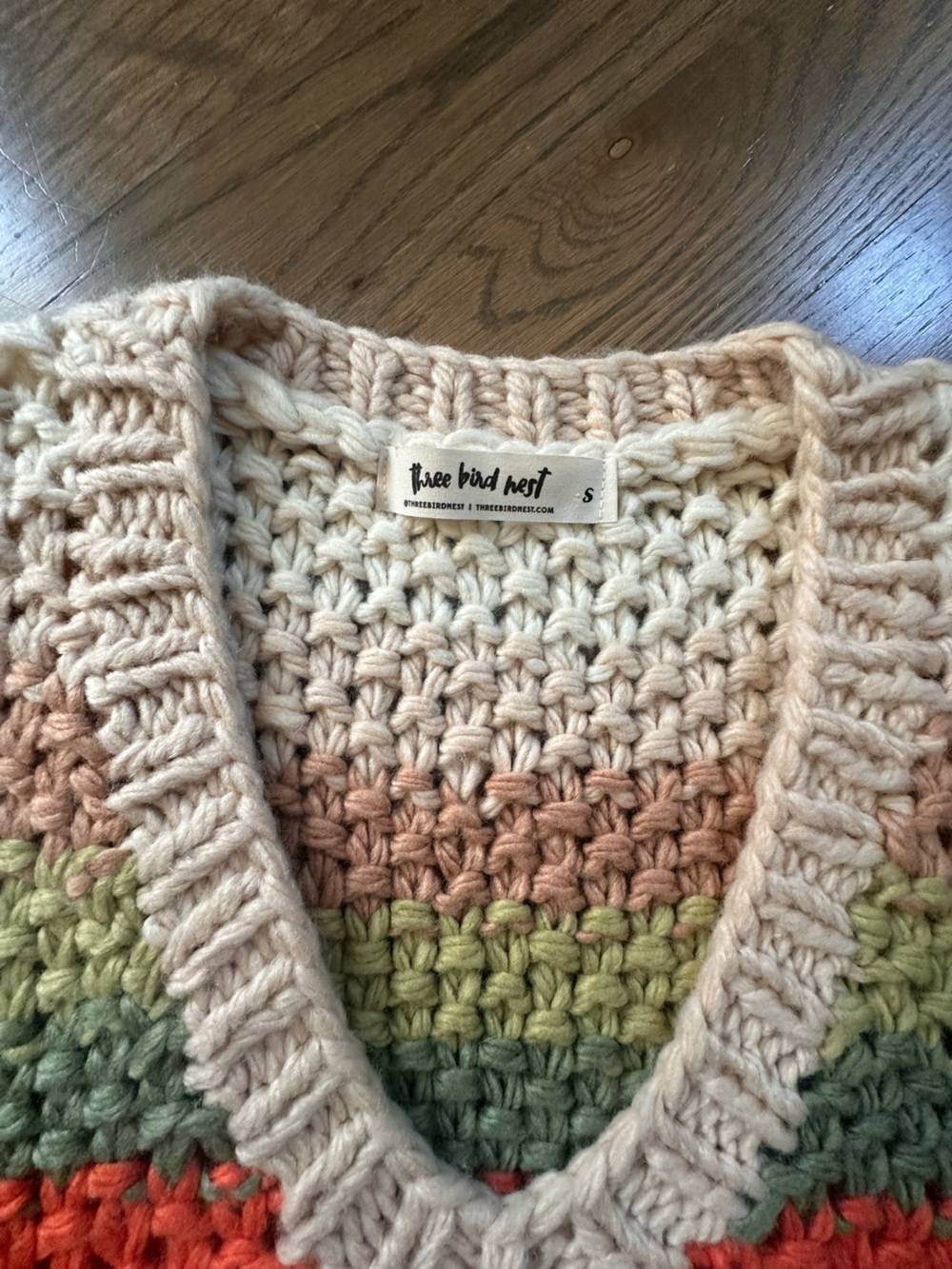 NWOT Three Birds Nest chunky knit sweater - Picture 2 of 2